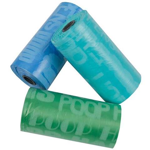 Trixie Hømhøm poser | Komposterbar - ass blå/grøn