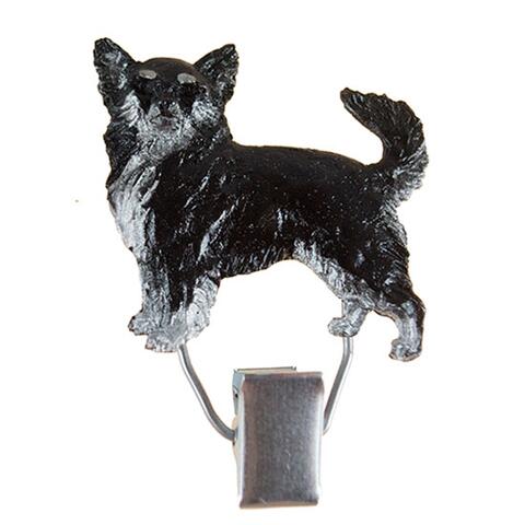 Nummerclips Race: Chihuahua Sort m. Hvid