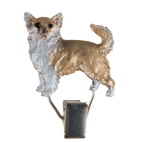 Nummerclips Race: Chihuahua Creme m. Hvid