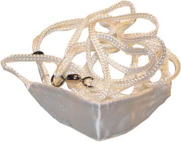 Nylon - Udstillingsline med satinstykke