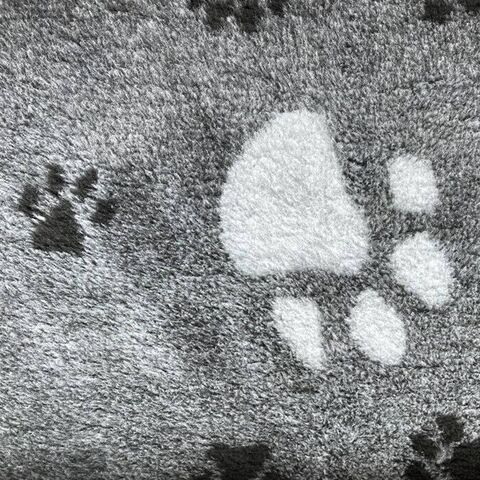 Koksgrå med stor grå og små sorte poter