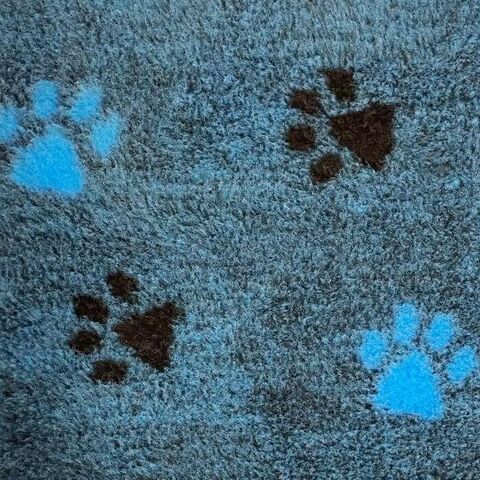 Vetbed i Turkis med 1 str. poter i 2 farver