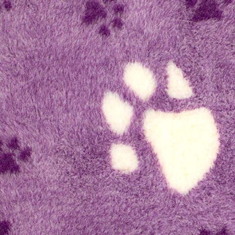 Vetbed tæppe | Støvet lilla med hvide spor