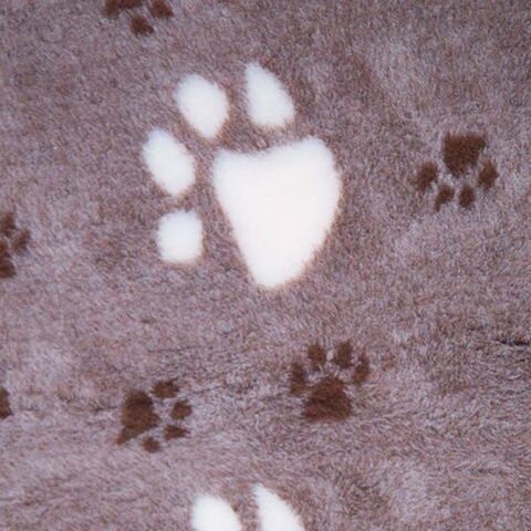 Vetbed tæppe - Mocca med poter