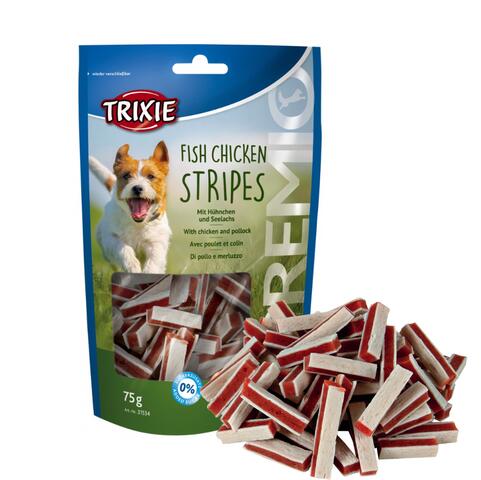 Trixie Kyllinge og Fisk stripes 75g