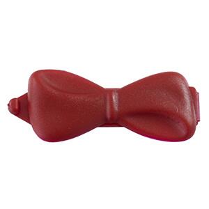 Plast sløjfe spænde | 5 cm | Mørkerød