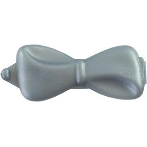 Plast sløjfe spænde 5 cm | Sølv