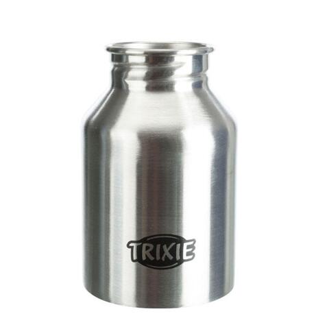 Flaske i rustfrit stål med skål fra Trixie uden låg