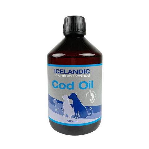 IcelandPet Torskeolie, koldpresset 500ml