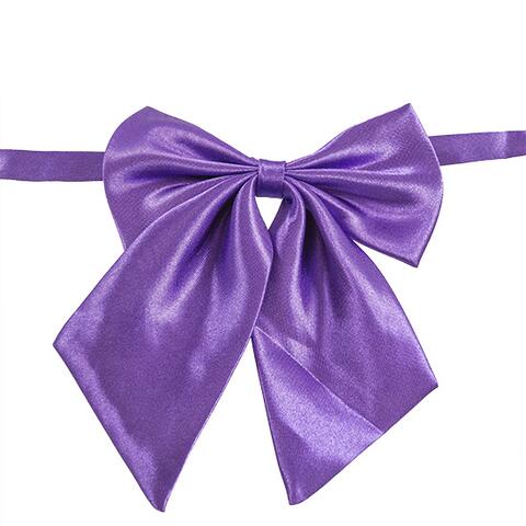 Pyntesløjfe i satin til halsen | Lilla