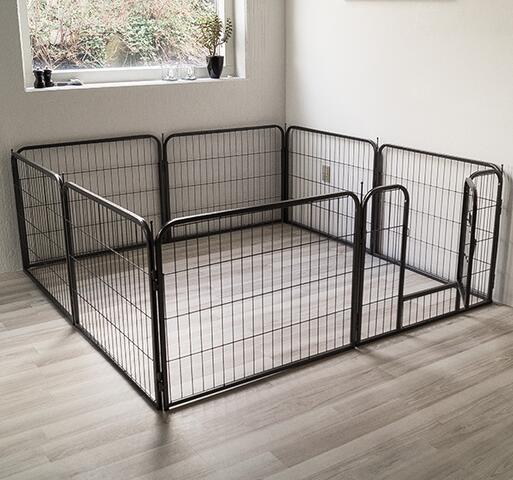 Ollipet hvalpegård i kraftig hammerlak | Yderst rummelig