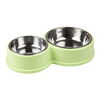 Dobbelt madskål | Stor og lille skål  - lysegrøn