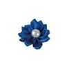 Elastik blomst i silke | Kongeblå