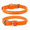 Wau Dog rundsyet læder halsbånd | Orange