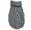 Hundesweater med brede snoninger |grå