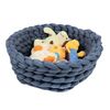 Ollipet Nordic Knitted Bed I Vendt rundt, så den kan bruges som en "kurv" til legetøj eller andet