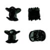 Silicone claw hårclips  4 stk.